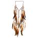 Frcolor Indian Feather Headband Bohemian Hair Accessories Festival Headwear Bohemian Feather Headdress Yellow