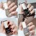 Nail Polish Nail Varnish - Quick Dry & Long Lasting Nail Varnish - Non-Toxic Water Based Holographic Nail Polish - (4PCS Black) - Buy Online on GoSupps.com