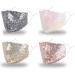 Bling Sequin Face Mask for Women - Reusable & Washable Fashionable Pink/Grey/Gold Mask - Buy Online on GoSupps.com