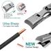 VOGARB Heavy Duty Nail Clippers for Thick Nails with Safety Lock - Wide Jaw Opening Cutter for Men, Women, Seniors - No Splash Trimmer with Catcher (Silver) - Buy Online on GoSupps.com