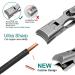 VOGARB Extra Wide Jaw Nail Clippers for Thick Nails - Heavy Duty Long Handle Cutter with File for Men Women Adults Seniors - Silver - Buy Online on GoSupps.com