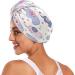 Cute Colorful Elephants Dry Hair Cap | Quick Drying Towel Set with Button Headband | Super Absorbent & Soft Comfort for All Hair Types - Buy Online on GoSupps.com