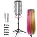 Sunnacate Height Adjustable Braiding Hair Rack 360 Rotatable Hair Rack with 120-Pegs Hair Divider Rack for Braiding Hair Extension Holder Stand for Stylists Braiding Supplies Tools Barber Shop