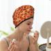 Fast-Drying Hair Towel Wrap | Button Design Towel Turban - Pizza Print - Buy Online on GoSupps.com