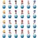 49Pcs Blue Hedgehog Cake Topper Cupcake Decoration - Birthday Party Supplies 2022 - Sonic the Hedgehog Theme - Buy Online on GoSupps.com