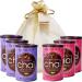 GUSTONE. David Rio Gift Set SUGAR FREE Orca Spice Sugar Free Flamingo Vanilla Decaf Sugar Free 6 x Cans Chai Latte 2022g