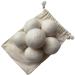 Organic 6 Pack Large Laundry Dryer Balls 100% New Zealand Wool Reusable Natural White or Grey Soft Eco Friendly with Cotton Bag (White) - Buy Online on GoSupps.com