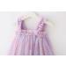 PythJooh Baby Girl Tulle Dress with Butterfly Wings | Toddler Sleeveless Tutu Princess Dress for 0-4 Years | 18-24 Months | Starry Purple - Buy Online on GoSupps.com