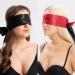 3PCS Satin Eye Mask Set - Adjustable Silk Sleep Masks for Travel & Napping (Black Red Pink) - Perfect for Women - Buy Online on GoSupps.com