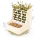 MINGZE Hay Food Bin Feeder for Rabbit Guinea Pig Chinchilla and Other Small Animals 2 in 1 for Grass and Food (blue) - Buy Online on GoSupps.com
