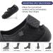 Comfortable Open Toe Diabetic Sandals for Men & Women | Adjustable Wide Width Slippers for Arthritis & Swollen Feet - Black L05 8.5 - Buy Online on GoSupps.com