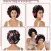 Welrog Satin Hair Hood for Women | Double-Sided Satin Silk Sleep Bonnet | Hair Protection for Night | Flower/Black Design - Buy Online on GoSupps.com