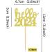 UXYOKM 24Pcs New Years Cupcake Toppers Gold Glitter Hello 2024 Cupcake Picks New Years Theme Eve Party Decorations Supplies Gold-hello 2024 - Buy Online on GoSupps.com