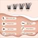 Individual Lash Extension Kit 100pcs 10-16mm 0.07 D-MIX Curl False Eyelash Clusters Women Lash Bond and Seal Glue Curved Tweezer for Lash Application Removal Beginner Practice Lash DIY Tool Set - Buy Online on GoSupps.com