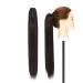 S-noilite claw on ponytail clip in extensions hair extension Claw on ponytail hair part one piece of piece hair part like real hair 53cm smooth dark brown 53 cm dark brown