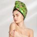 Buy Cute Green Frog Microfiber Hair Towel - Soft Super Absorbent Quick Dry Wrap for Long Curly & Thick Hair - Buy Online on GoSupps.com
