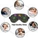 Mardi Gras Printable Sleep Eye Mask - Soft Blindfold with Elastic Strap for Travel & Night Sleeping - Buy Online on GoSupps.com