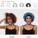 Silk Satin Sleep Cap for Curly Hair | Adjustable Bonnet for Women | Prussian Blue - Buy Online on GoSupps.com