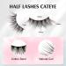 Parrarri Half Eyelashes - 10 Pairs Cat Eye 3D Reusable Fake Lashes | Premium Quality Artificial Eyelashes H-16 - Buy Online on GoSupps.com