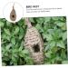 Buy Besportble Oval Bird Nest - Hanging Bird Cage for Outdoor Use Straw Braided Pet Bed for Birds - Buy Online on GoSupps.com