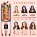 Upgraded Cordless Automatic Curling Iron - Portable Hair Curler with 6 Temperatures & Timers 5000mAh Rechargeable Battery - Buy Online on GoSupps.com
