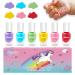 Kids Nail Polish Non-Toxic Nail Polish Set for Toddler Water-Based Quick Drying Peel-off Nail Polish for Kids 6 Color Rainbow Party Holiday Favors Party Favors for kids Makeup Age 2+
