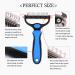 2 in 1 Pet Grooming Tool - Dematting Comb & Undercoat Rake for Long Haired Cats and Dogs - Buy Online on GoSupps.com