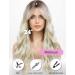 Wokestar Long Platinum Synthetic Wig with Curtain Fringe for Women - Buy Online on GoSupps.com