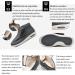 Men's Extra Wide Fit Diabetic Orthopedic Slippers - Adjustable Slip On Sneakers for Swollen Feet - Grey, Size 42 - Buy Online on GoSupps.com