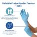 Nitrile Gloves Powder Free Pack of 2. 100 x 2 200 PCs (Large) Blue L (Pack of 200) - Buy Online on GoSupps.com