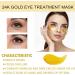 Eye care mask 24K gold cup eye mask and 30 pairs of collagen gel eye pads are used for eye edema dark circles dry lines and fine lines helping to moisturize and soothe eyes and protect skin - Buy Online on GoSupps.com