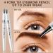 Waterproof Eyebrow Pen - Natural Simulation Eyebrow Pencil for Women | Last All-Day Defined Brows (Dark Brown - Buy Online on GoSupps.com
