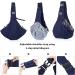 Petcute Sling Dog Carrier Bag for Small Dogs - Adjustable Padded Shoulder Strap Safety Buckle Front Pocket - Comfortable & Stylish Blue Pet Hand Spinning Carrier - Buy Online on GoSupps.com