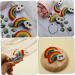 ABOOFAN 2 Pairs Rainbow Barrettes Snap Side Clamp Snap Hair Clip Colorful Hair Clips Rainbow Eardrop Props Kid Crafts Supplies Cotton Rainbow Pendant Girl Cartoon Alloy Flower Hairpin - Buy Online on GoSupps.com