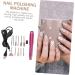 Beatifufu 1set Nail Polisher Manicure Grinder Manicure Kit Nail Drill Bit Gel Nailpolish Professional Pedicure Kit Nail Bits Gel Nail Kit Electric Nail File Electric Nail Drill Aluminum 13x2.5cm Rosy - Buy Online on GoSupps.com