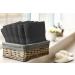 Filament Alley 6 Pack Bath Towel Set - Luxury Cotton Towels for Pool, Gym, Spa, Hotel - Absorbent, Lightweight, Soft - Charcoal Grey - 22x44 Inches (Pack of 6) - Buy Online on GoSupps.com