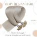 LAAVOO Keratin Bonding Hair Extensions | Platinum Blonde #60 | 45cm Remy Human Hair | Hot Fusion U-Tip 1g/S - Buy Online on GoSupps.com
