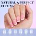 Ejiubas Coffin Nails Tips - 300Pcs Pre-buff Finish Extra Short Fake Nails for Nail Extensions - Full Cover False Nails with Box - Ultra Fit Matte Gel Nails - Buy Online on GoSupps.com