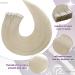 LAAVOO Tape In Extensions - Seamless Real Hair 40cm Blond #613 50G 20PCs Remy Hair for Ultimate Volume - Buy Online on GoSupps.com