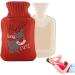 Mini Hot Water Bag & Hand Warmer 500ml with Reindeer Cover - Perfect for Christmas Gifts & Warmth for Hands Waist Neck Feet Back & Bed - Cipliko Happy Deer - Buy Online on GoSupps.com