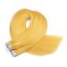 Tape in - on hair extensions - # yellow - 60cm - 50 tresses each 4cm wide / 2.5g - 100% Remy real hair hair extension / extension with adhesive tape Tresse by Novon Hair Exentions 50 Tressen - 60cm / 2.5g 125g each
