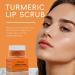 Turmeric Lip Scrub for Dark Lips Exfoliating Lip Scrub Moisturizing Exfoliator Nourishes and Hydrates Lip Skin Treatment Turmeric Sugar Scrub for - Buy Online on GoSupps.com