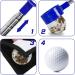 Melanther 9ft Golf Ball Retriever with Stainless Steel Shaft and Towel - Telescopic Tool for Water Retrieval | Golf Accessories and Gift - Buy Online on GoSupps.com
