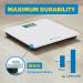 Lepulse Scale for Body Weight 550 lb Digital Bathroom Smart Scales - silver-white - Buy Online on GoSupps.com