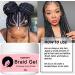 Braid Gel - Edge Braid Balm Lock Gel Tames and Smooths Frizz Strong Hold Hair Gel for All-Day Locks Edge Braid and Twist Styling Hondony - Buy Online on GoSupps.com