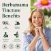 HERBAMAMA Echinacea Goldenseal Tincture - Vegan Immune & Respiratory Support with Echinacea and Goldenseal Root Extract - Non-GMO, Alcohol & Sugar-Free Supplement, 56-Day Supply 4 Fl Oz (Pack of 1) - Buy Online on GoSupps.com