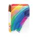 Travel Lipstick Organizer Case Lipstick Case Portable Makeup Bag With Mirror Watercolor Lines Rainbow U707m1ukhr