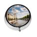 Seine Sailinground Pill Box 3 Compartment Round Pill Box Organizer Portable Travel Pill Box for Traveling.