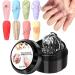 Huehkir Nail Sculpting Gel - Waterless Glue for 3D Extensions - Modeling Gel for False Nails | For Home Manicure and Pedicure for Women and Girls French Tips Rhinestone Flower Foil Charm - Buy Online on GoSupps.com