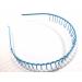 niavida insert - hairband metal twisted metal teeth - blue turquoise spiked hairband blue-turquoise